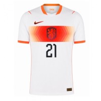 Fotbalové Dres Nizozemsko Frenkie de Jong #21 Venkovní MS 2026 Krátký Rukáv